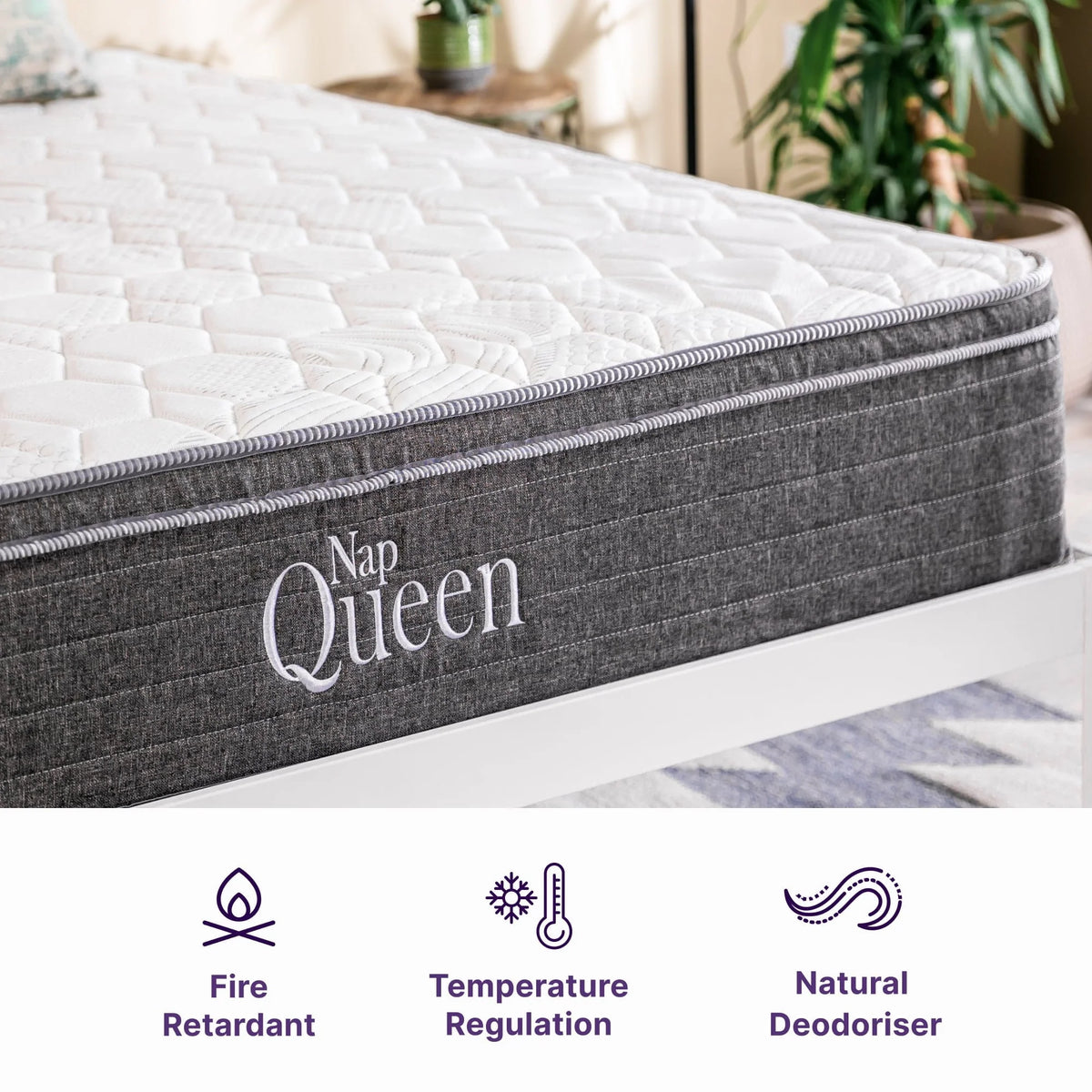 King Size Hybrid Memory Foam Pocket Spring Mattress J532711