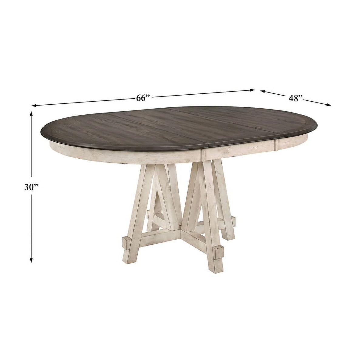 66" Round Farmhouse Wood Dining Table O678