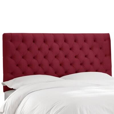 California King Velvet Tufted Upholstered Panel Headboard H505