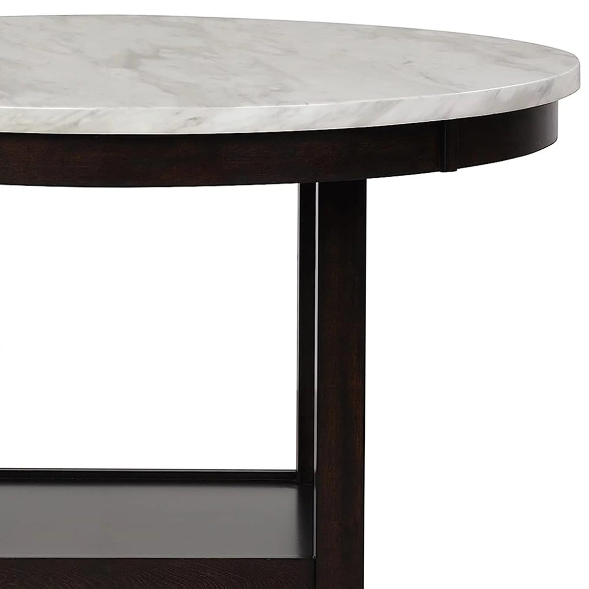 Round Faux Marble Counter Table H8767
