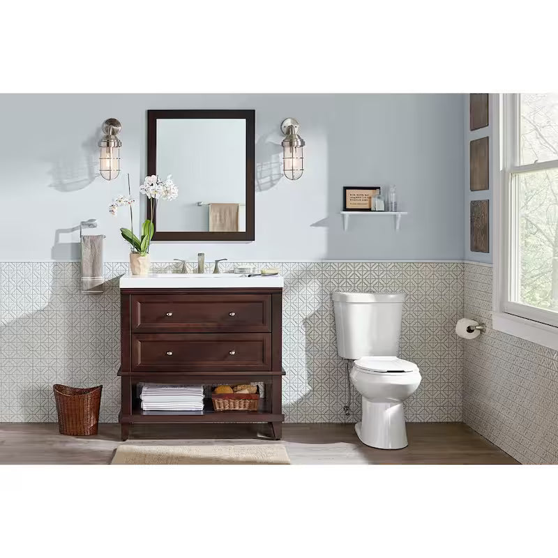 8 in. Widespread 2-Handle Bathroom Faucet Brushed Nickel X204