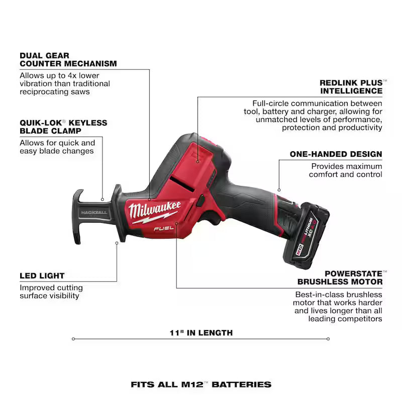 12V Lithium-Ion Brushless Cordless Reciprocating Saw Kit X514148