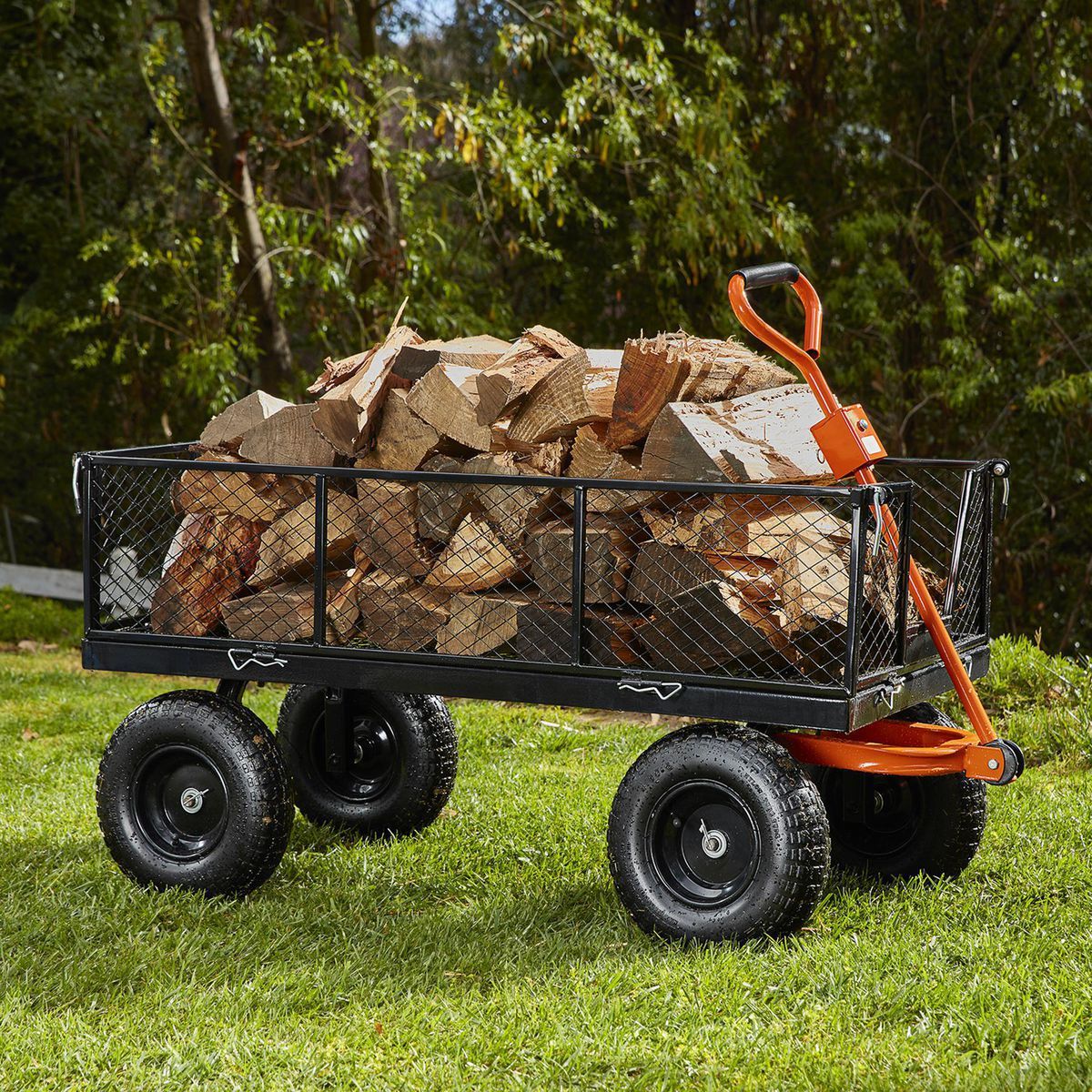 Steel Utility Cart with Removable Sides T6380