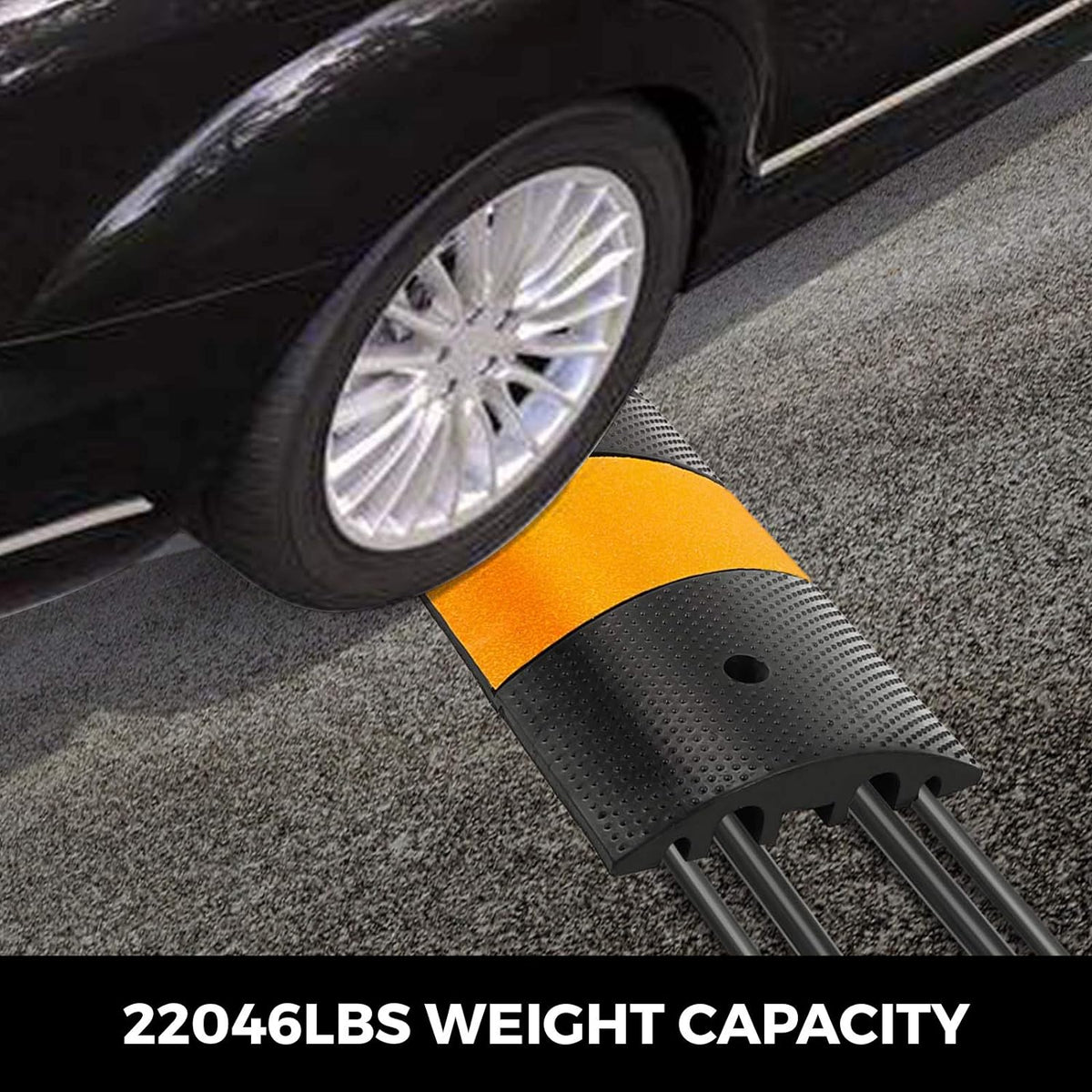 2pcs 6 Feet Heavy Duty Cable Protector Ramp Y293415
