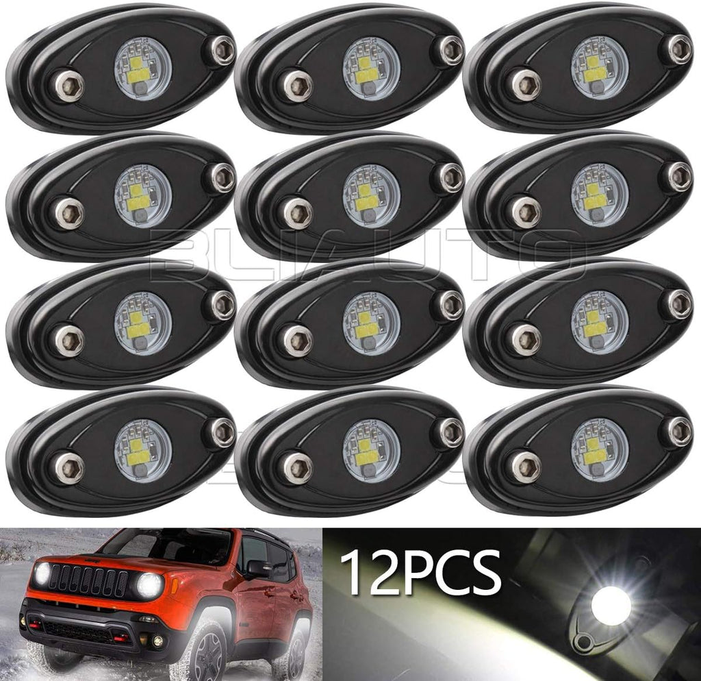 White LED Rock Lights 12 Pods L2069