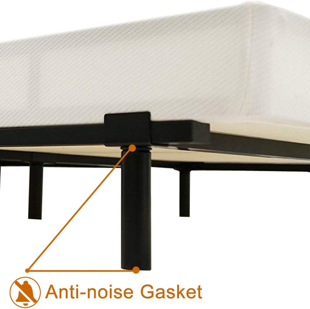 Adjustable Metal Bed Frame with 9-Leg Support T245595