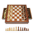 English Style Chess Set with Storage Drawers, 19 inch B58675