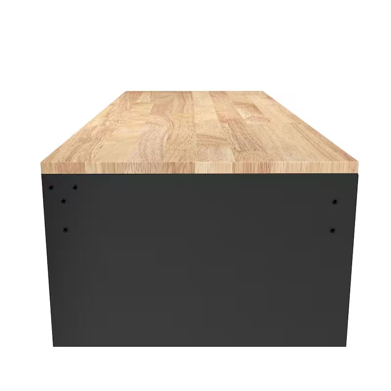 46 in. Gloss Black Mobile Workbench Cabinet B529191