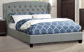 Grey Polyfiber Eastern King Size Bed Y142