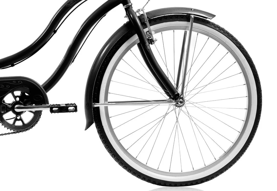 26 In. Single Speed Beach Cruiser Bicycle Pink E1741