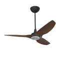 52 Ceiling Fan with Cocoa Aluminum Blades and Black Finish K872