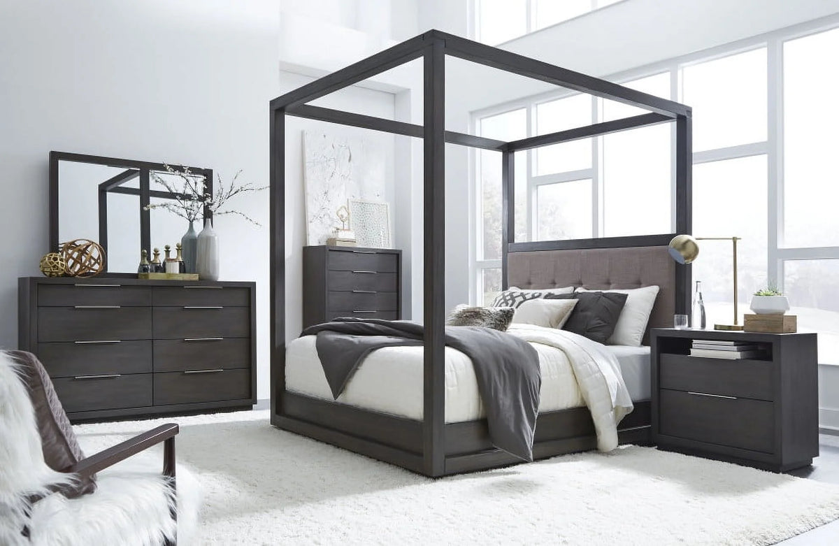 6 Piece Cal King Canopy Bedroom Set With Chest M97055