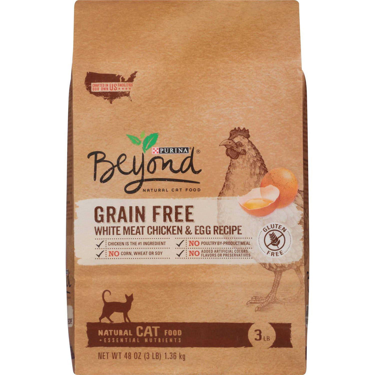 Grain Free White Meat Chicken & Egg Recipe Natural Dry Cat Food Q718
