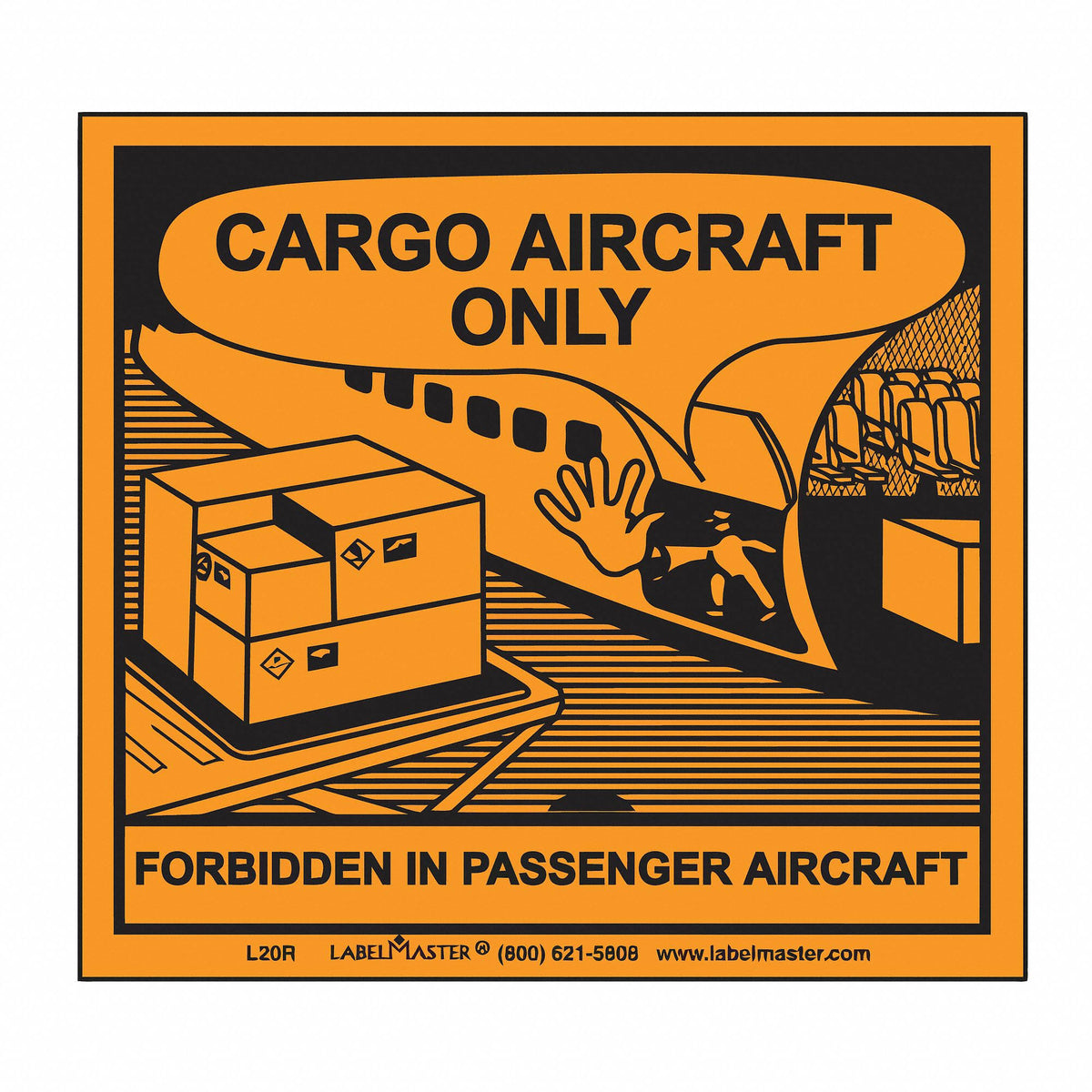 Cargo Aircraft Only Label 500 Labels X616598