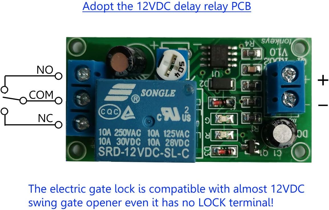 12VDC Outdoor Automatic Electric Gate Lock G4880