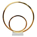 Metal Sculpture Marble Base E2904