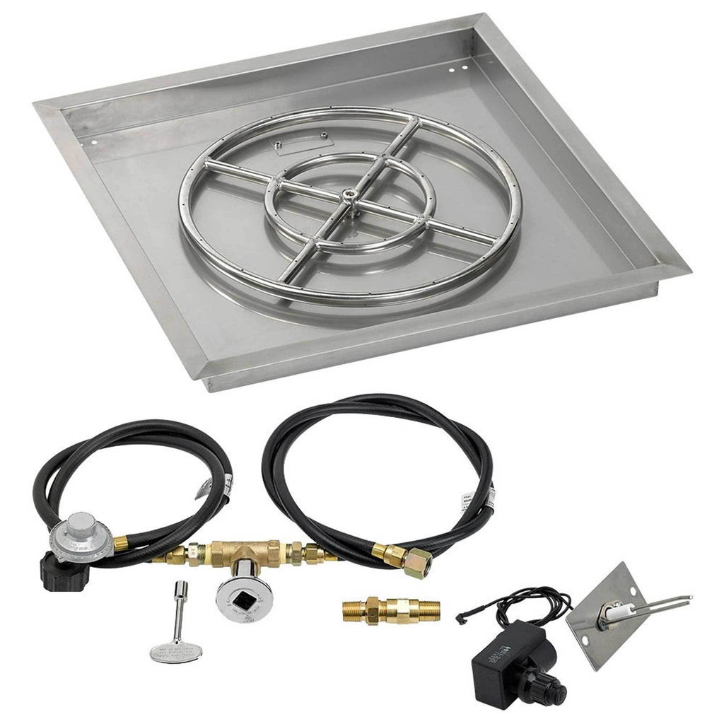 30x22 Stainless Steel Drop-In Pan with Match Light Kit Q3180