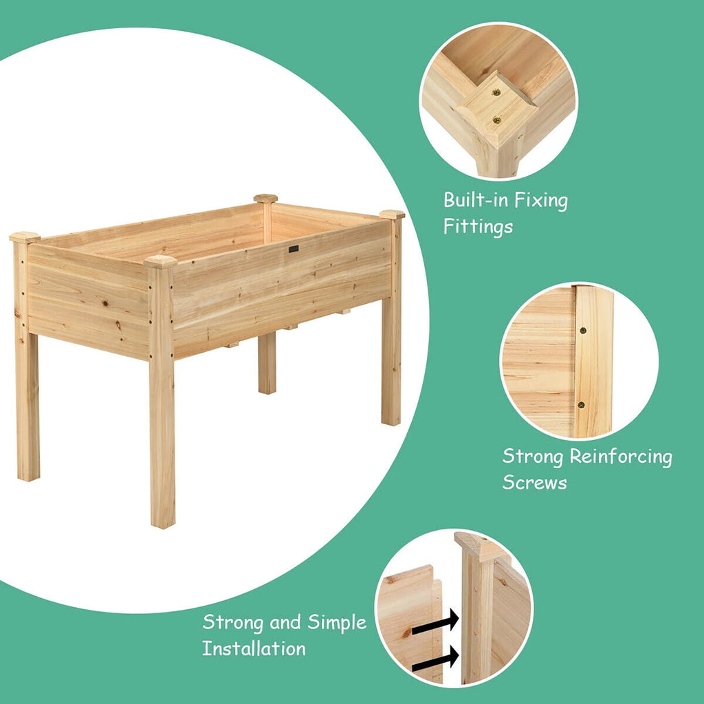 Wooden Raised Garden Bed T553