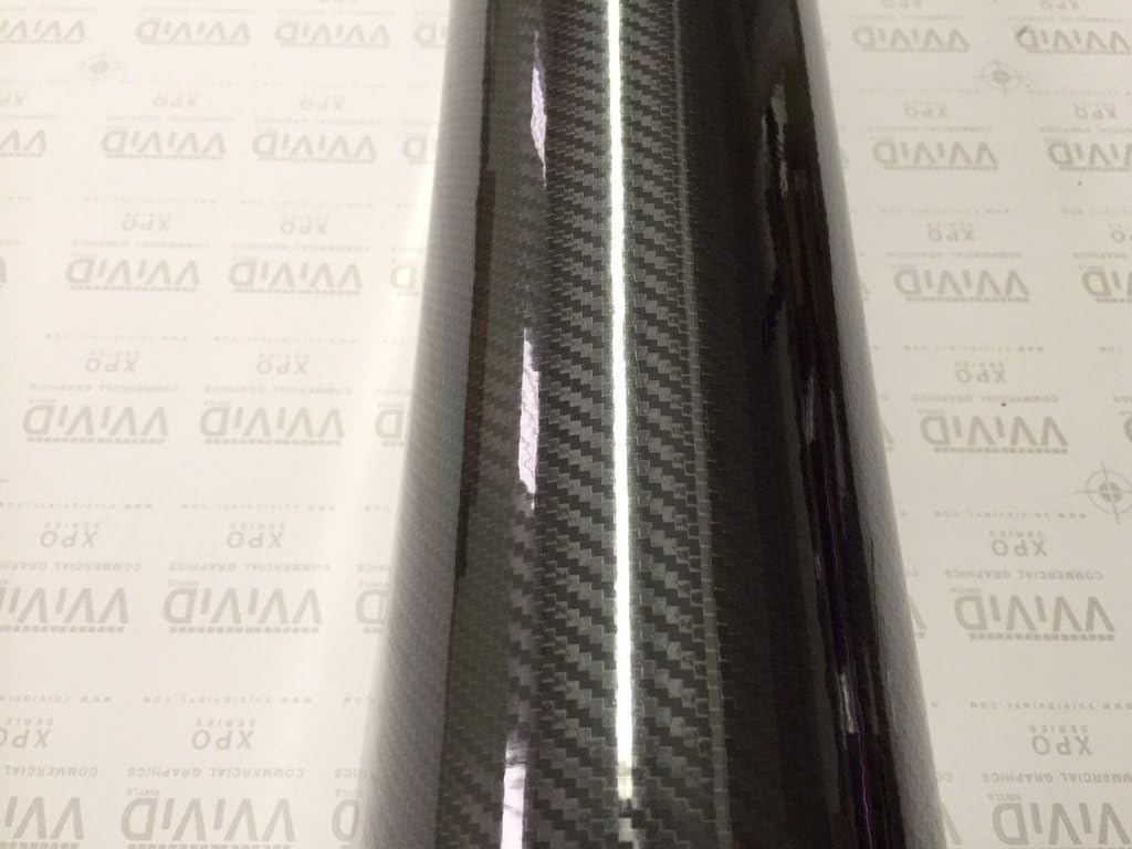 High Gloss Black Carbon Vinyl Wrap Film 2ft x 5ft Pack of 2 A571