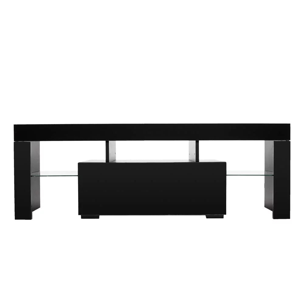 Black Particle Board TV Stand with 1 Drawer Q7349