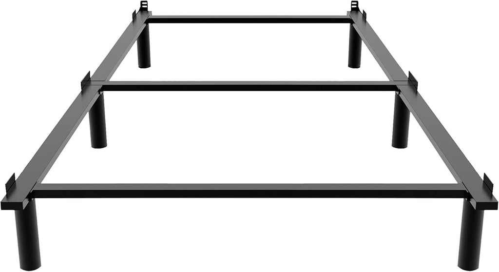 Adjustable Metal Bed Frame with 9-Leg Support T245595