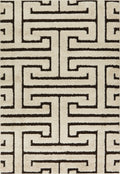 Ivory Dark Brown Rug 7'7 x 10'6 J957749