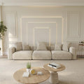 Oversized Corduroy 3 Seater Sectional Sofa U7972