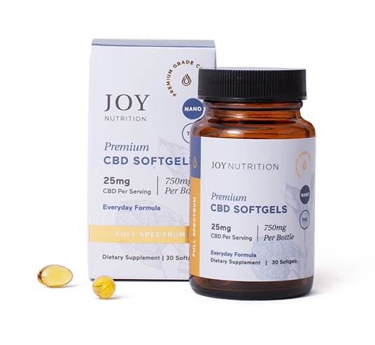 25mg Full Spectrum CBD Softgels R719660