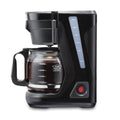 12 Cup Compact Coffee Maker with Glass Carafe, Black W492