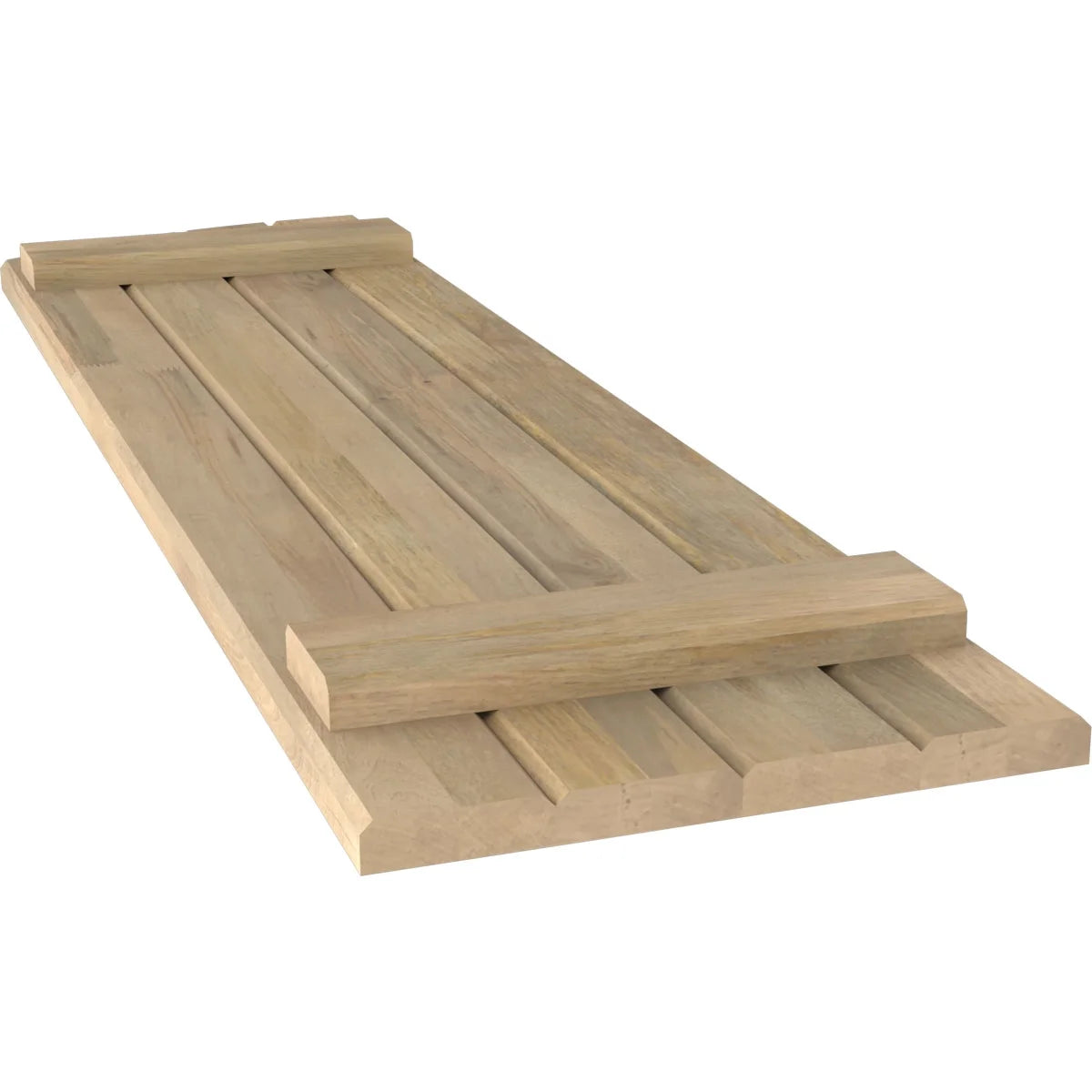 Unfinished Wood Board-n-Batten Shutters F576963