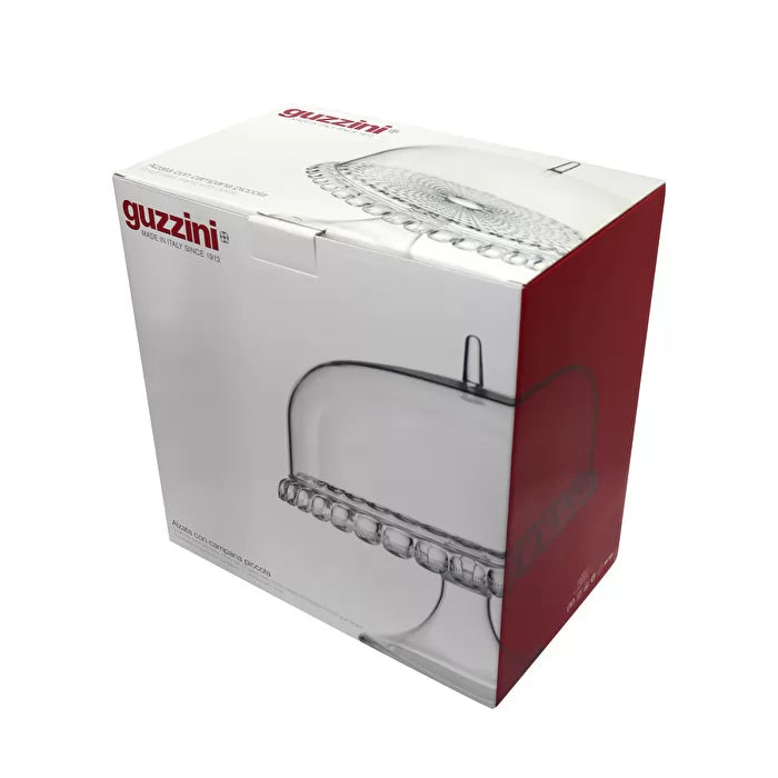 Milk White Cake Stand With Dome X2496