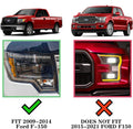 Black 6 Inch Running Board for Ford F-150 Crew Cab M4423