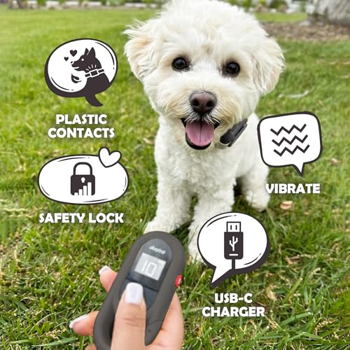 Tan Waterproof Rechargeable Dog Training Collar with Remote I5227