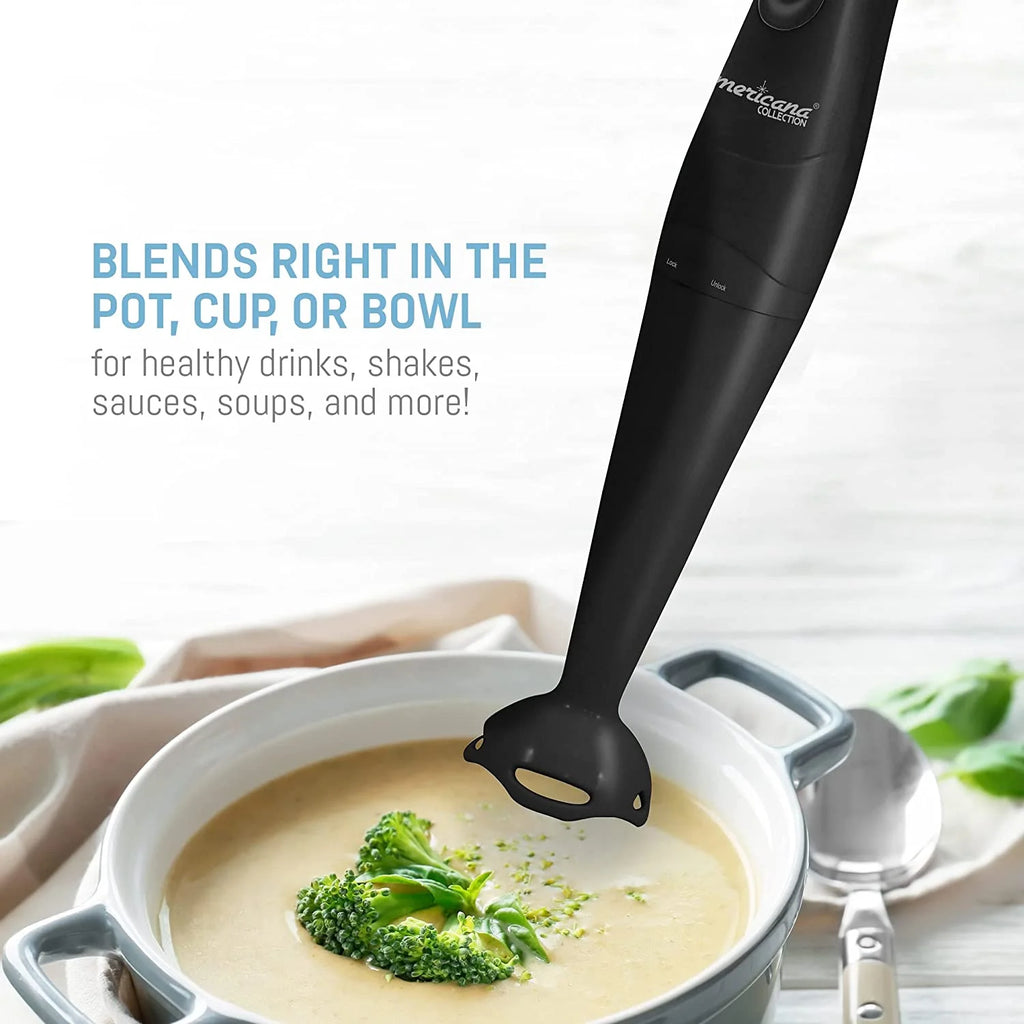 150W Hand Blender with Detachable Wand, Black W864
