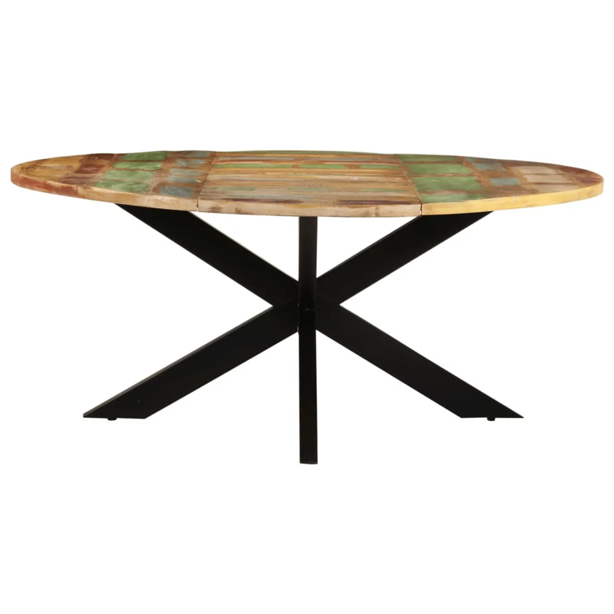 Round Solid Reclaimed Wood Dining Table W969619