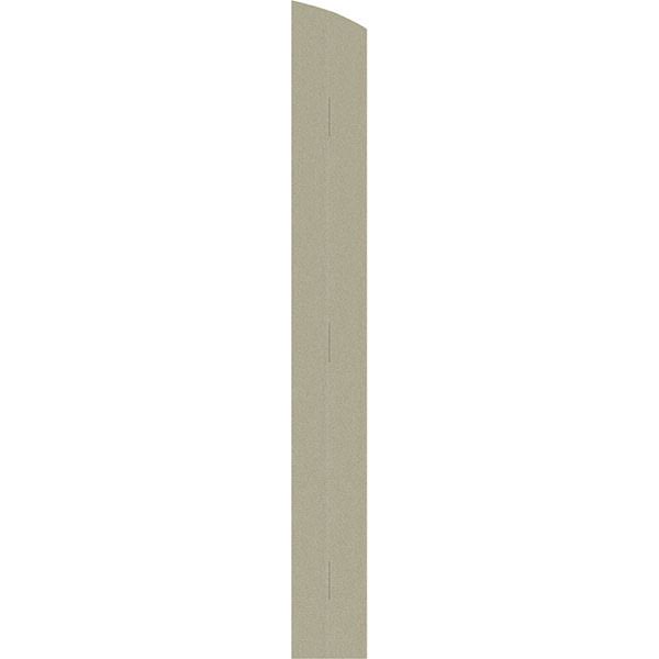 Rustic Faux Wood Shutters with Elliptical Arch Top T99501