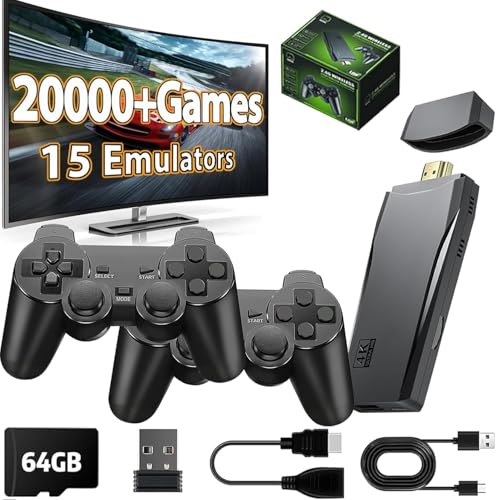 Wireless Retro Game Console Stick with 2 Pack 2.4G Wireless Controllers V891970