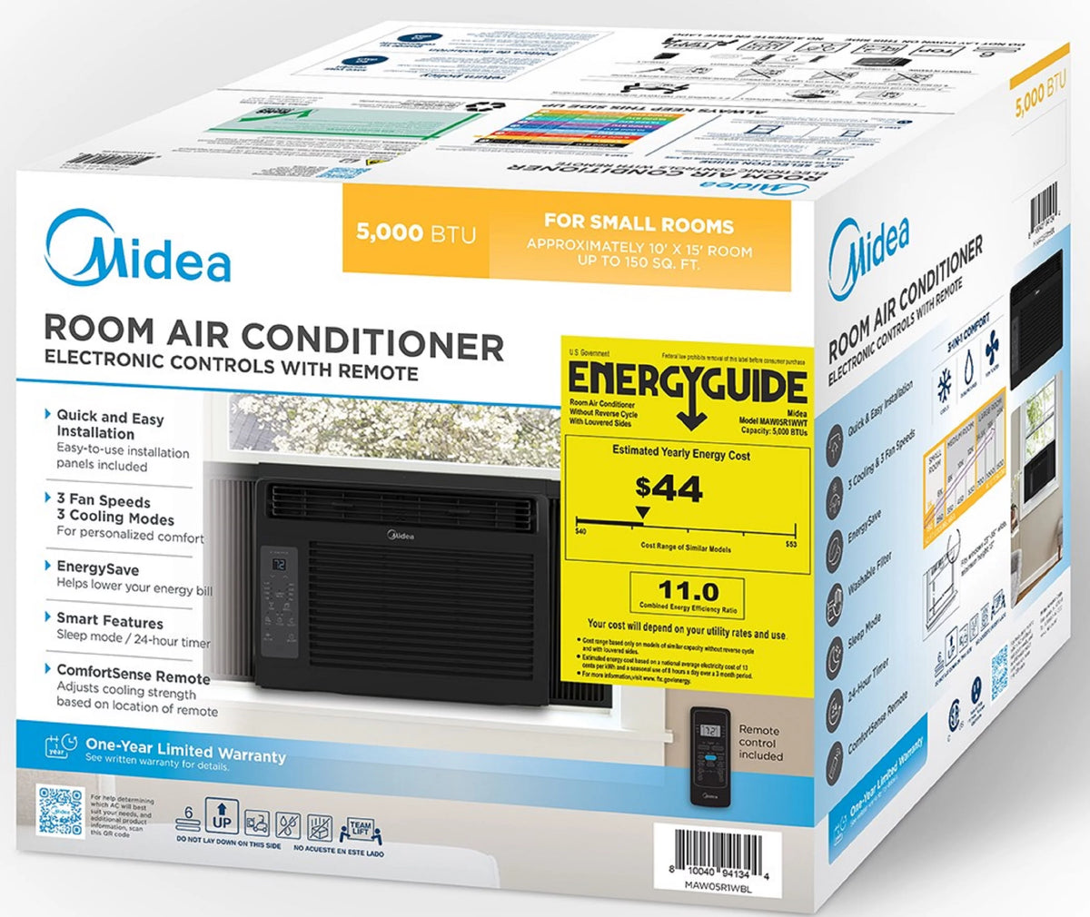 6,000 BTU 115V White Window Air Conditioner N381253