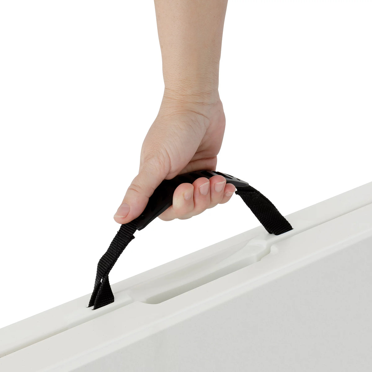 5-Foot White Folding Table Y68231