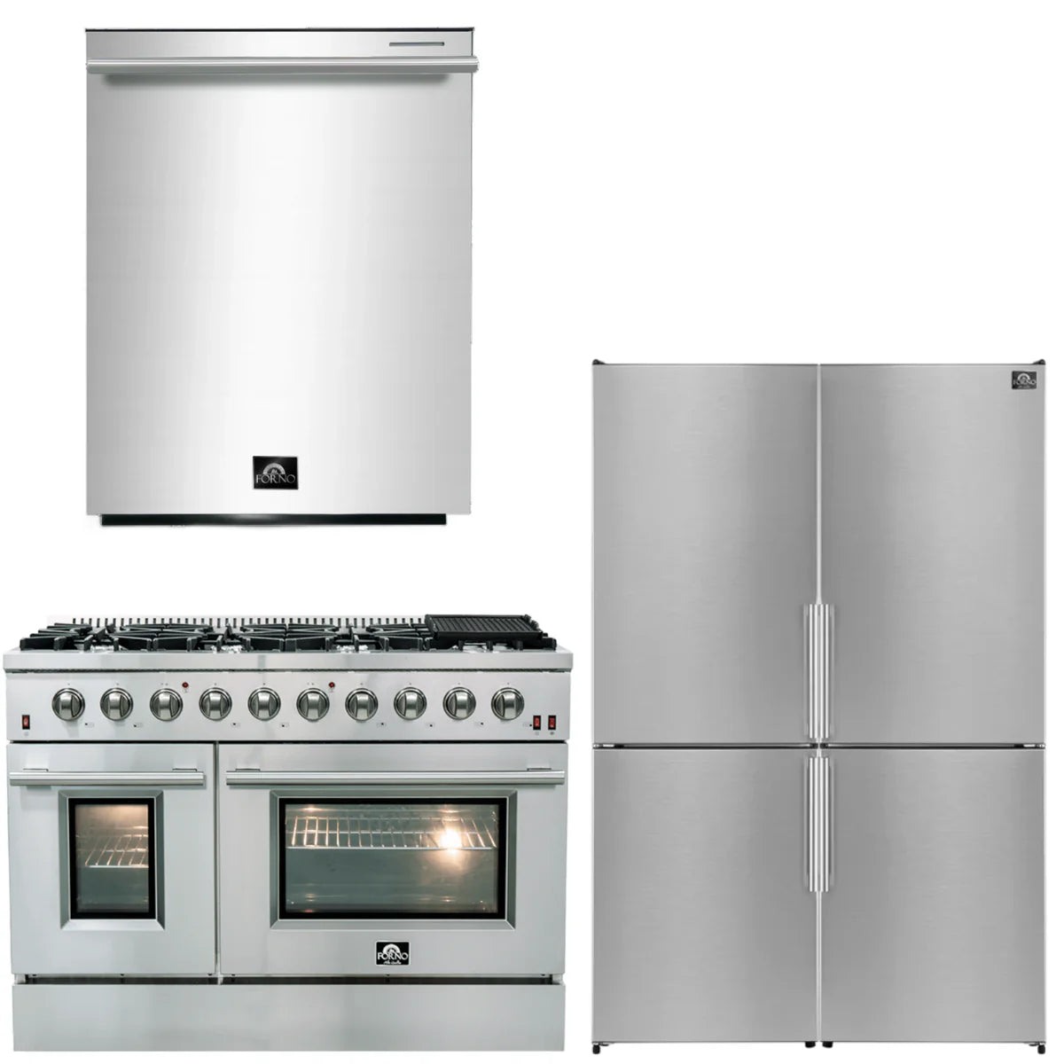 48 Gas Range, Dishwasher, 48 Refrigerator X57751