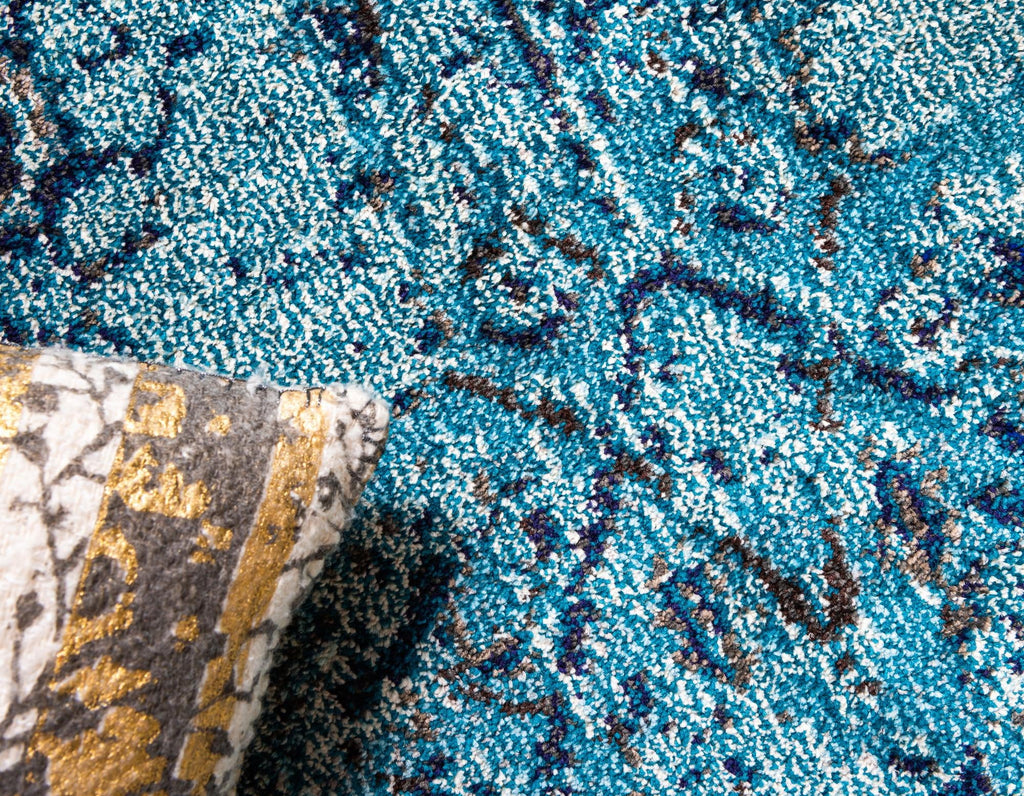 Light Blue 2' x 3' Medium-Pile Rug H4899