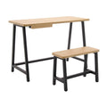 Ashwood Desk and Bench G4047