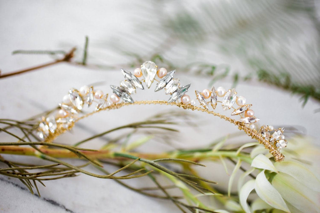 Crystal Pearl Bridal Comb R89482