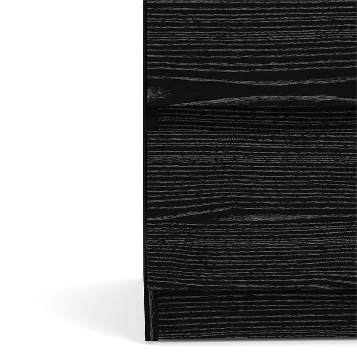 2 Piece Dresser and Chest Set Black Woodgrain V873792