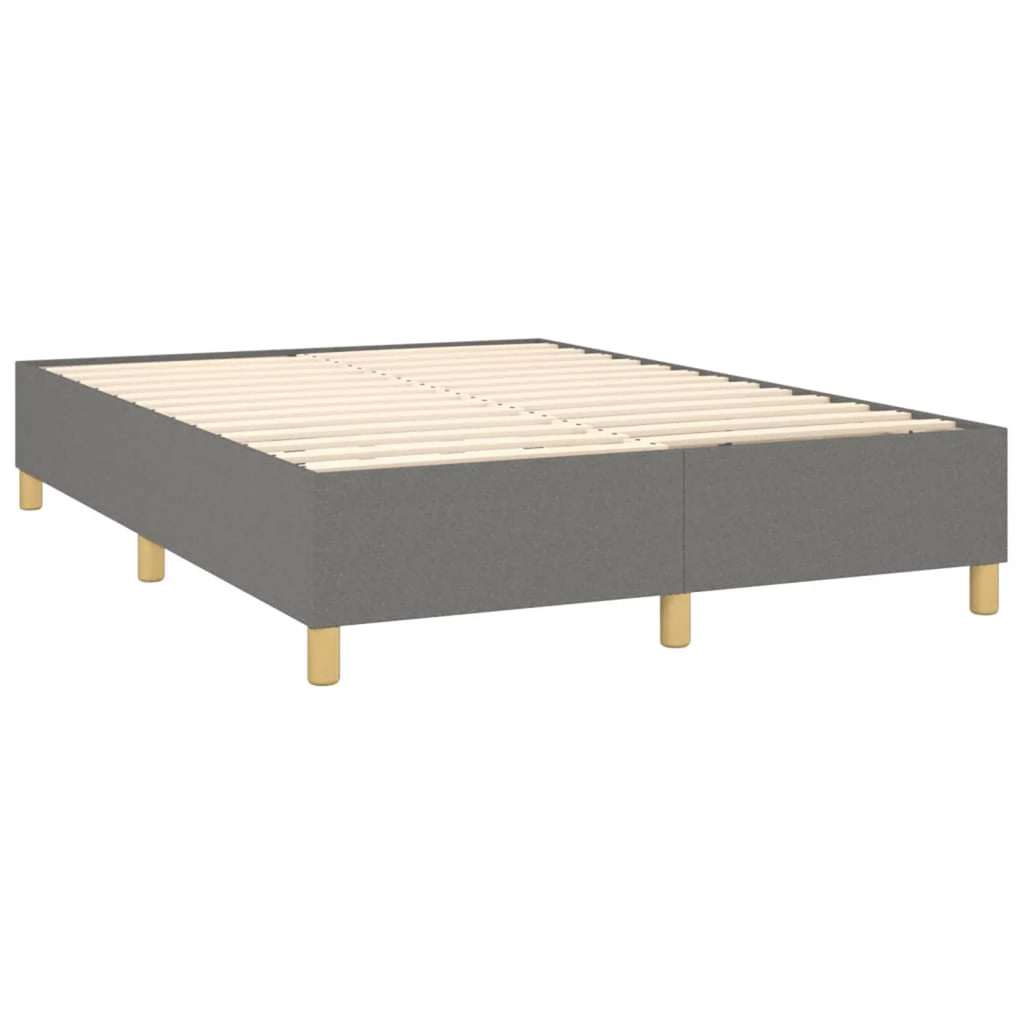 Full Size Fabric Box Spring with Wooden Slat Support B6574