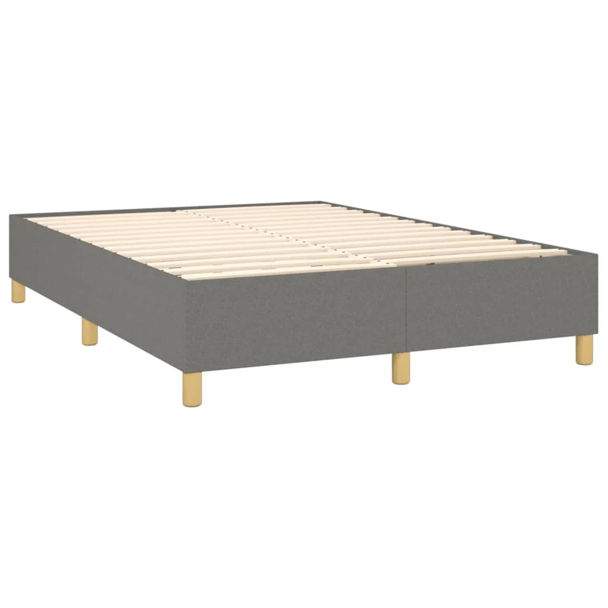 Full Size Fabric Box Spring with Wooden Slat Support B6574