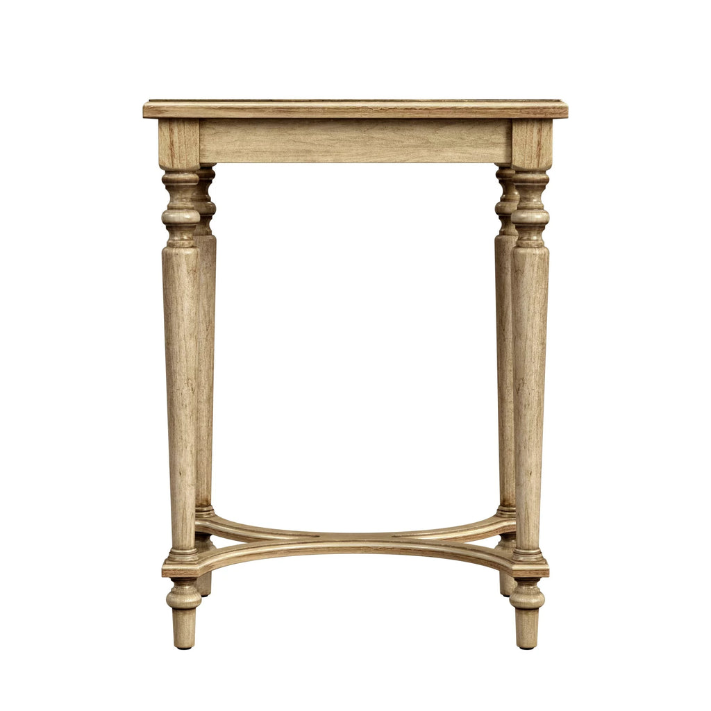 Solid Wood Inlay Accent Table Y92789