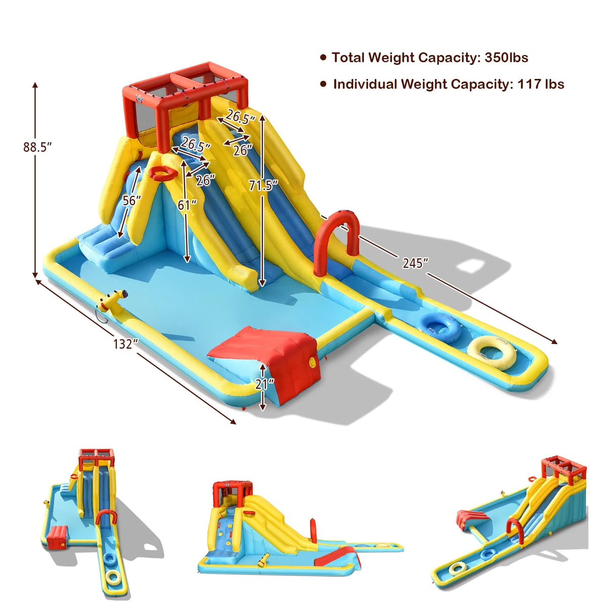 Inflatable Water Slide Castle U41861