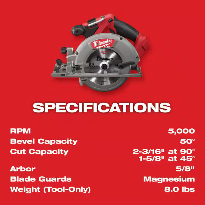18V Brushless Cordless 6-1/2 in. Circular Saw N716819