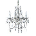 Clear 4 Light Acrylic Crystal Chandelier N569